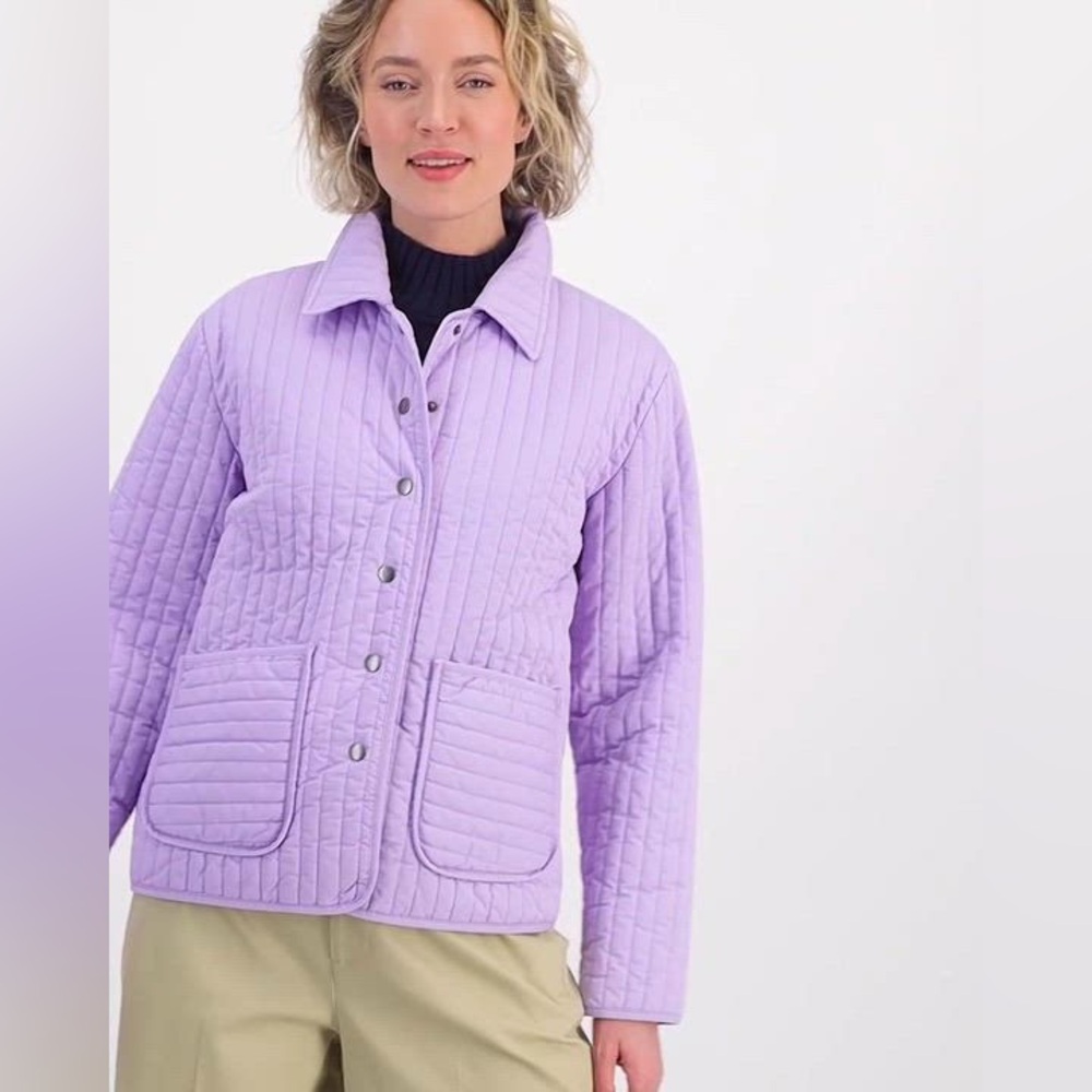 Lilac Quilted Women's Puffer Jacket